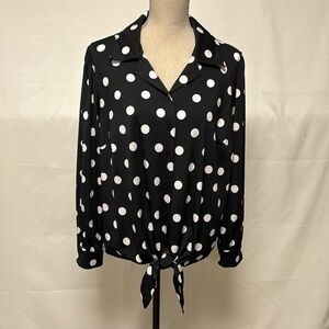 Nygaard polka dot blouse